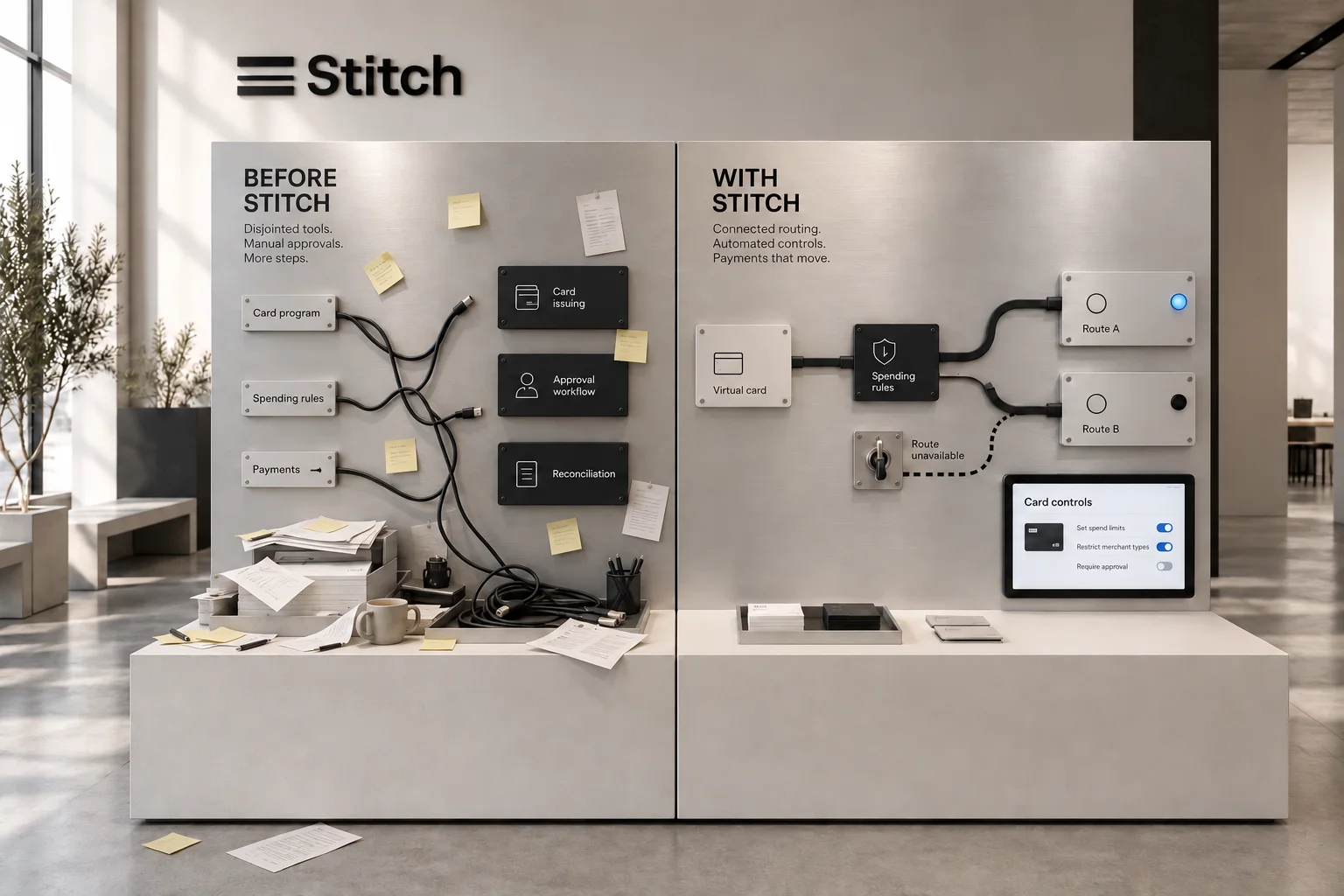 The Switchboard. Proposed Stitch experience visualization.