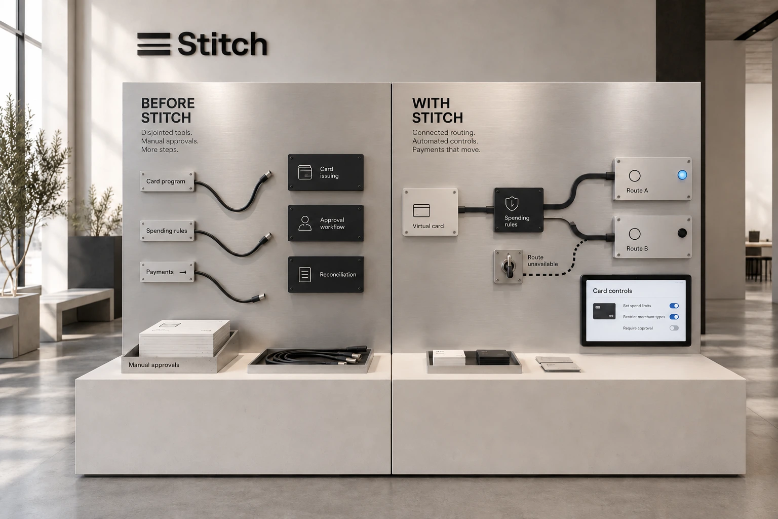 The Switchboard. Proposed Stitch experience visualization.